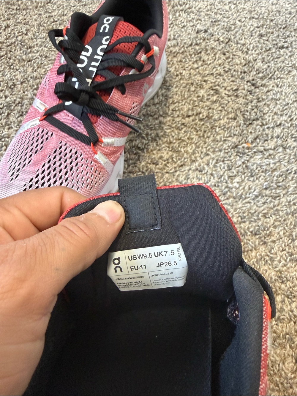 On Running Women's Cloudswift Coral Pink Lightweight Running Shoes - Picture 8 of 8